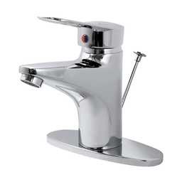 [20MC] MEZCLADORA MONOMANDO P/LAV.4"C/CUB.Y DES.AUT.A.CROMO