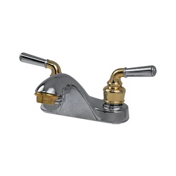 [23TMO] MEZCLADORA 4" ORO-CROMO S/DESAGUE