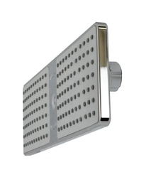 [44RC] REGADERA RECTANGULAR ABS 24X7CM ACAB.CROMO