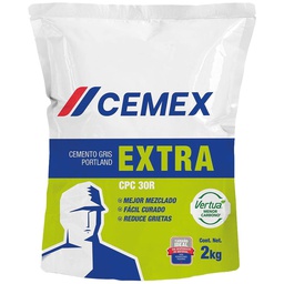 [VCZ - B001] BOLSA CEMENTO EXTRA GRIS 2KG CPC30R CEMEX 40080097