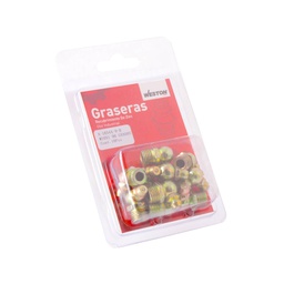 [A-16544-9-B] GRASERA M10 X 1  90 GRADOS BLISTER DE 10 PIEZAS