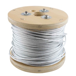 [B-015-1] CABLE DE ACERO GALVANIZADO 7X7 1/8" ROLLO 500M