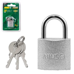 [BL-0115] CANDADO DE HIERRO 38MM C/3 LLAVES (CAJA C/12 PZAS - PRECIO X PIEZA)