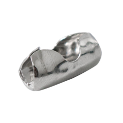 [D-605] CONECTOR D/CADENA BOLA COBRE NIQU. #3 2.4MM (PRECIO X PZA - BOLSA C/100PZAS)