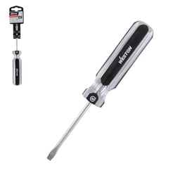 [DS-0105] DESARMADOR PLANO 3/16 X 3&quot; MANGO PVC ASME-B107.600 (CAJA C/6 PZAS - PRECIO X PIEZA)