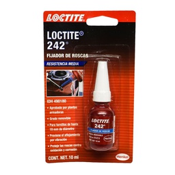 [LT-490180] LOCTITE 242 FIJADOR DE ROSCAS RESISTENCIA REMOVIBLE 10 ml