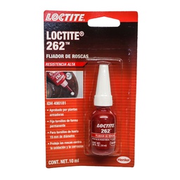 [LT-490181] LOCTITE 262 FIJADOR DE ROSCAS RESISTENCIA PERMANENTE 10 ml