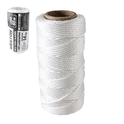 [SA-305-6100] HILO PARA ALBAÑIL DE POLIPROPILENO CAL. 18 BLANCO CHICO 65M