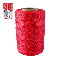 [SA-305-6180] HILO PARA ALBAÑIL DE POLIPROPILENO CAL. 18 ROJO GDE 165M