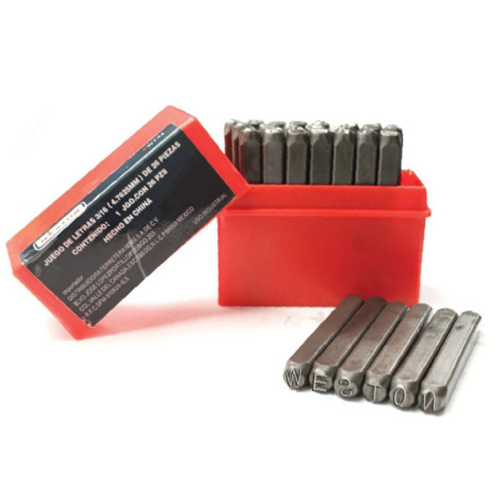 NUMERO DE GOLPE 3/8" (PRECIO X EMPAQUE C/9PZS)