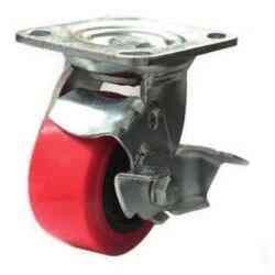 RODAJA PU C/PP GIRA. C/FRENO 8X2"