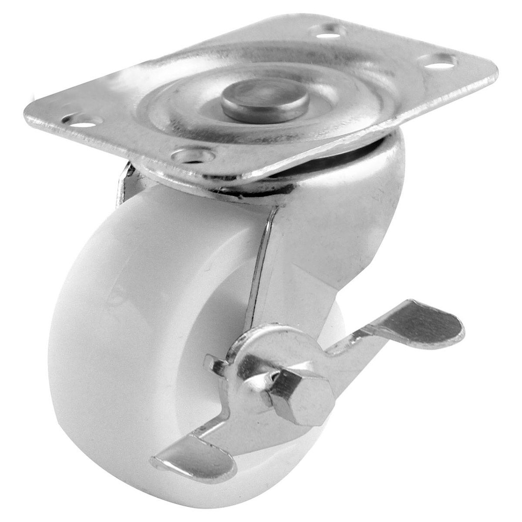 RODAJA NYLON 2-1/2" GIRA. C/FRENO