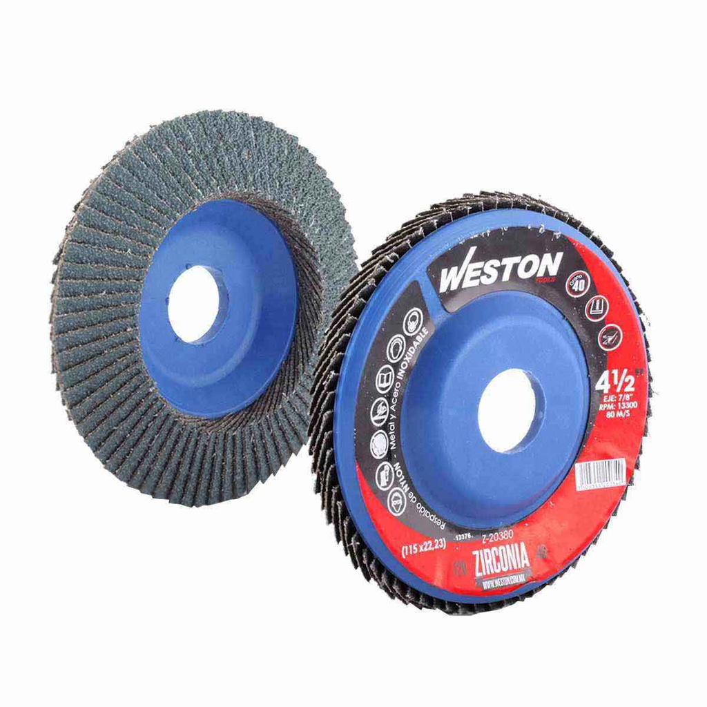 DISCO LAM.ZIRC.C/NYLON  7" X7/8"Z40 (Precio x pieza - Empaque c/10 pzas)