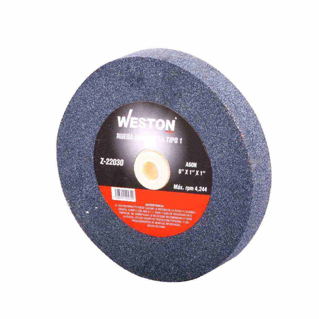 RUEDA GRIS RECTA TIPO 1 PLUS 6 X 1 GEN. A60
