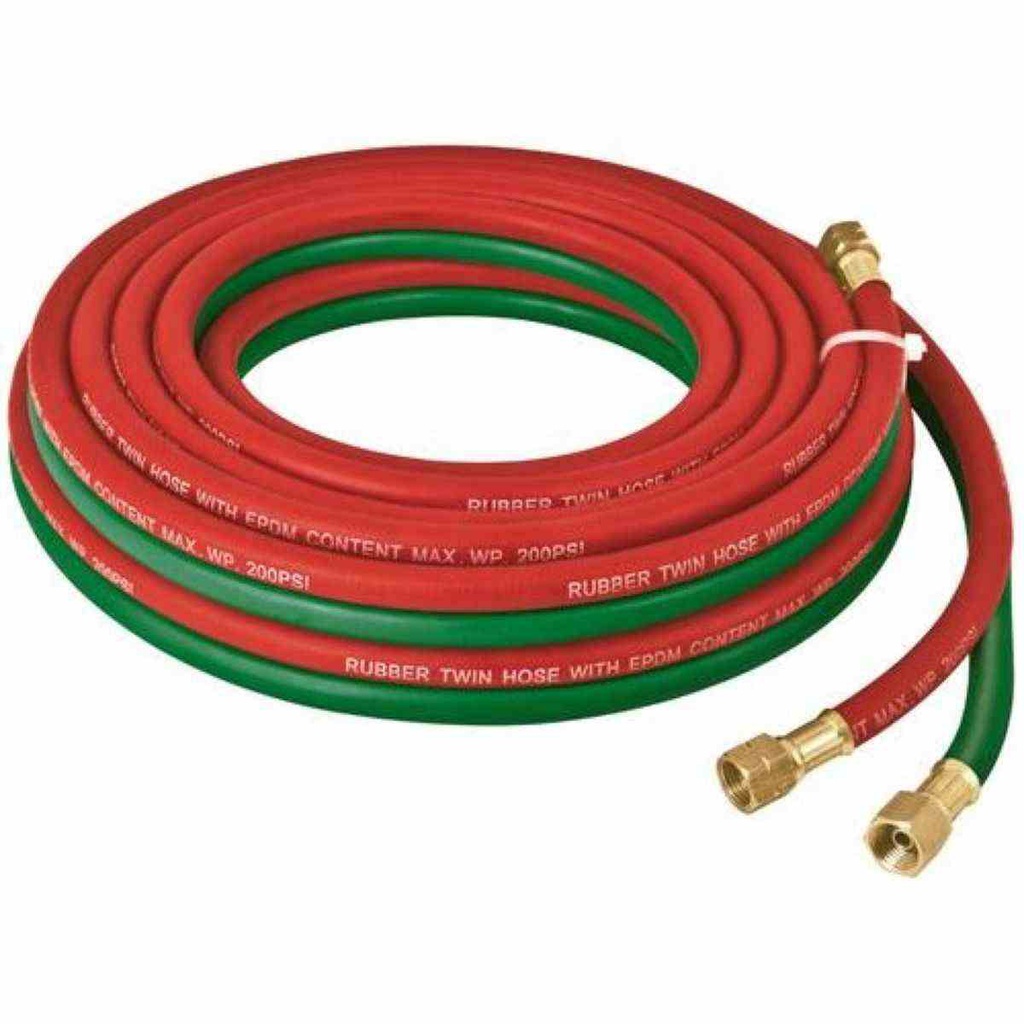 MANGUERA CUATA 1/4" OXIACETILENO - ROLLO 15 M