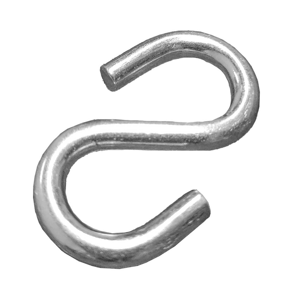 GANCHO TIPO "S" GALV. 5MM    (Precio x Pza - Caja c/100 pzas)