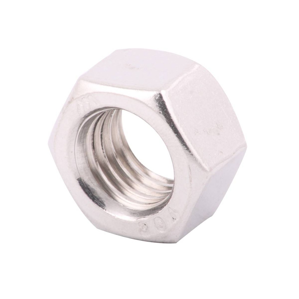 TUERCA HEXAGONAL  DE ACERO INOX. M24-3.00 (Precio x Caja c/50 pzas)