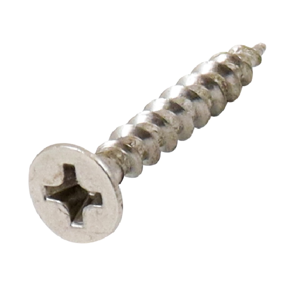 PIJA PLANA PARA MADERA NIQUELADA#6 x 3/4" (Precio x Caja a Granel c/24000piezas)