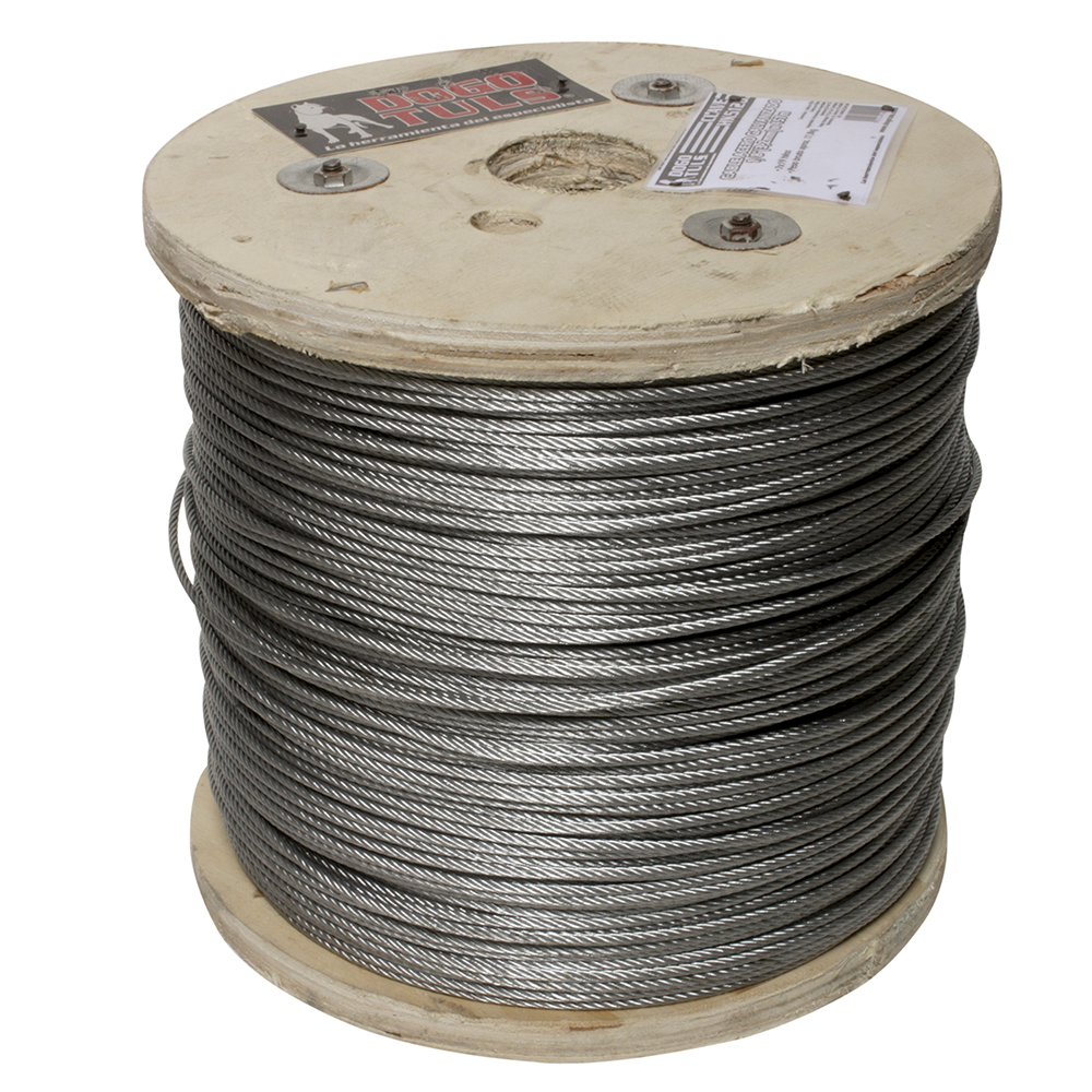 CABLE ACERO GALVANIZADO 1/8" 7X7 100mts