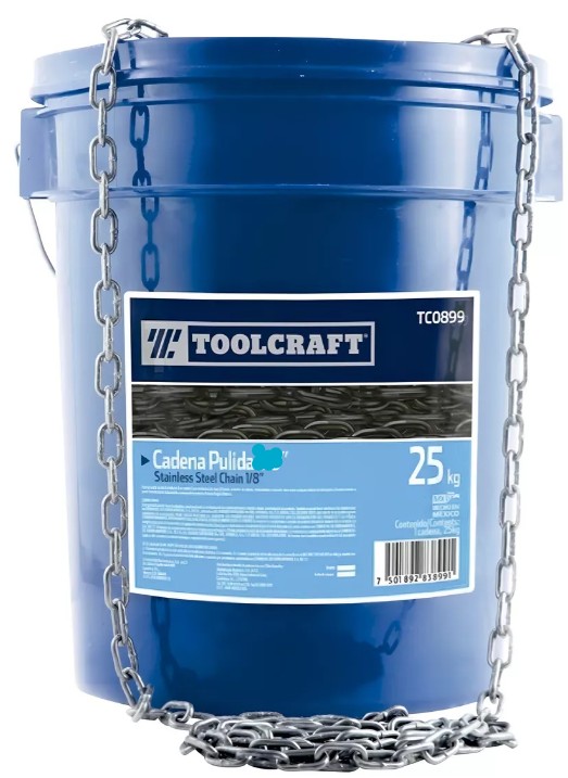 CADENA PULIDA 5/32" CUBETA 25KGS