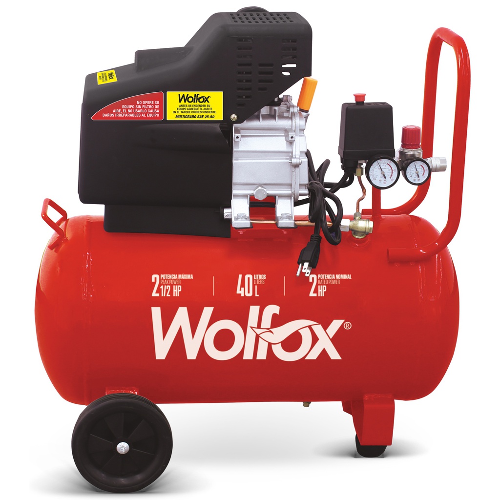 COMPRESOR DE AIRE HORIZONTAL 2HP 40 L