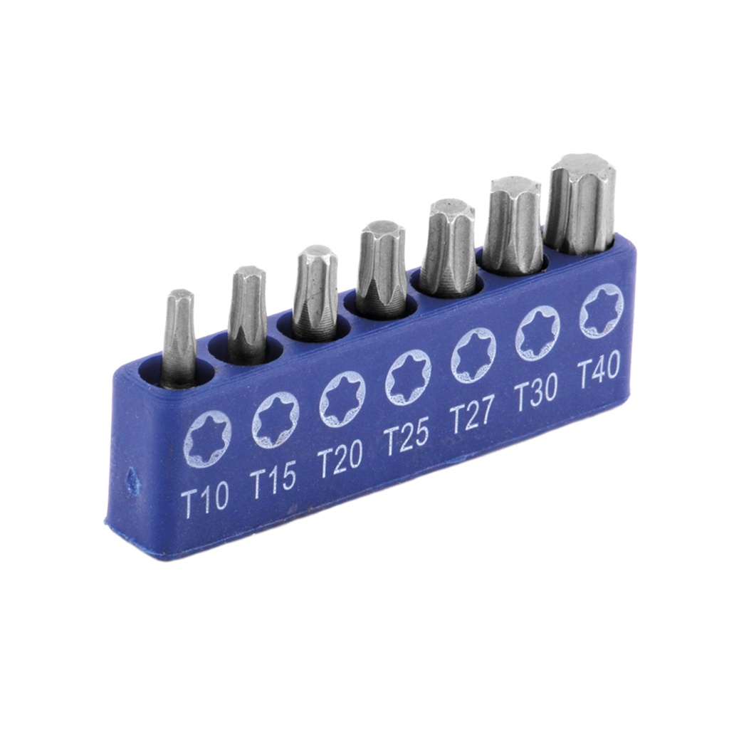 PUNTAS 1" TORX DESARMADOR 7 PIEZAS JUEGO