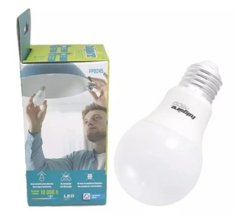 FOCO LED 9W LUZ DIA BASE E27 A                              