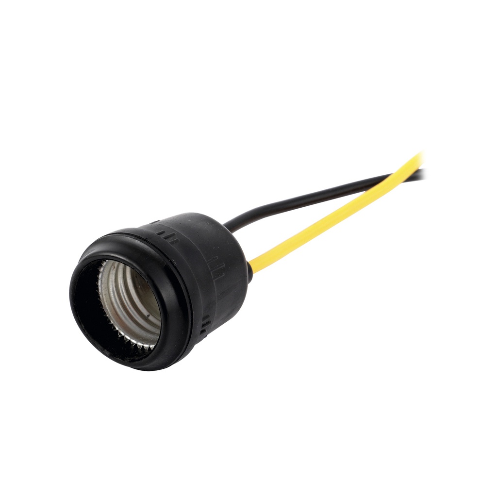 PORTALAMPARA DE HULE CON CABLES