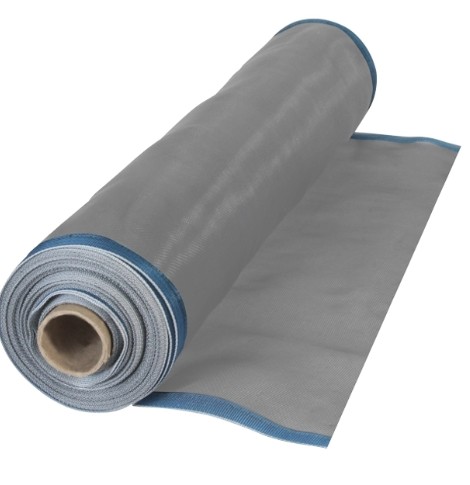 TELA MOSQUITERO DE PLASTICO GRIS 1.20 X 30M