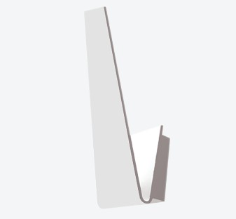 LUMINARIO TIPO PIRAMIDE DE SOBREPONER A MURO LED BLANCO 9 W 110-240 V~ 60 Hz 3 000 K 840 lm