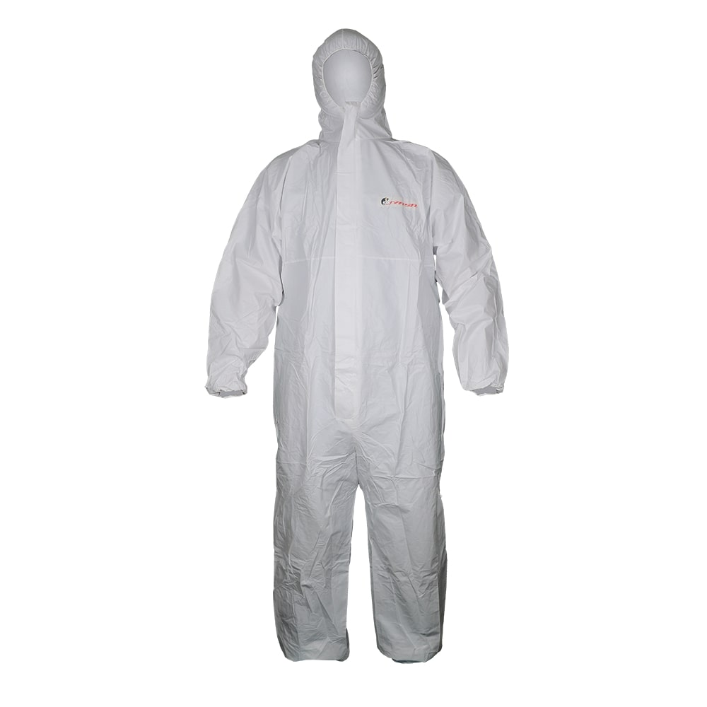 OVEROL DE SEGURIDAD DESECHABLE JYRSA CONTRA LIQUIDOS TALLA MEDIANA.
