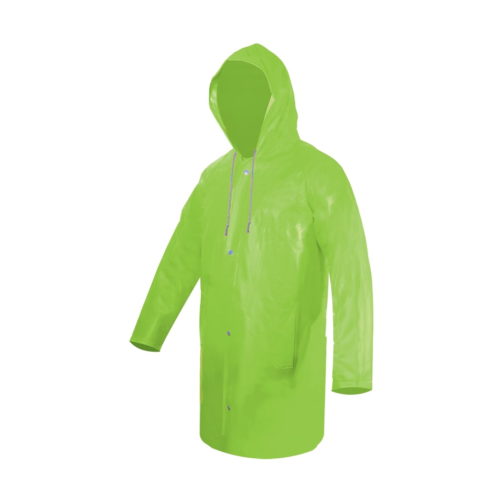 GABARDINA IMPERMEABLE CORTA ECOFRIENDLY HIGH VISIBILITY TALLA MD.