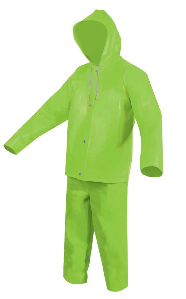 JUEGO IMPERMEABLE ECOFRIENDLY HIGH VISIBILITY VERDE, T-2XG.