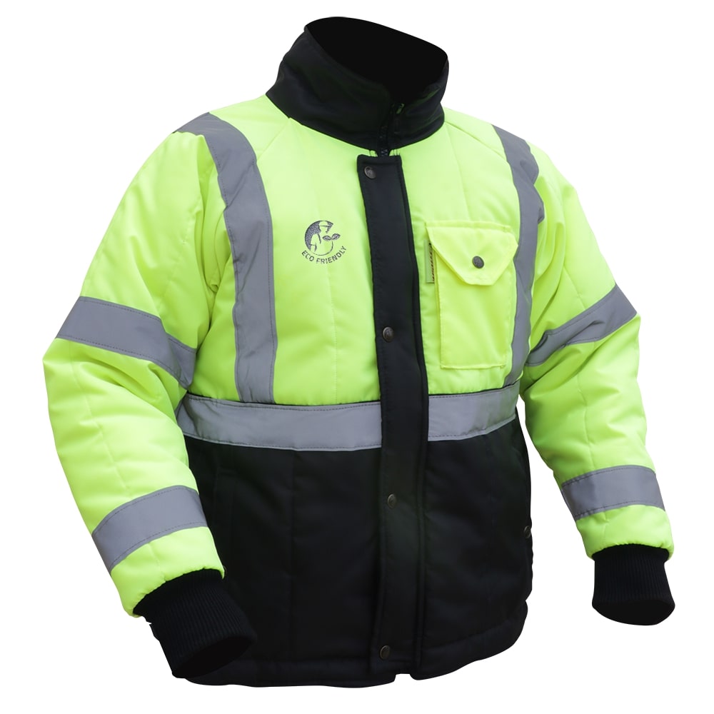 CHAMARRA ECOTERMOAISLANTE BICOLOR (AMARILLO/NEGRO) C/REF TEXTIL T-XG.