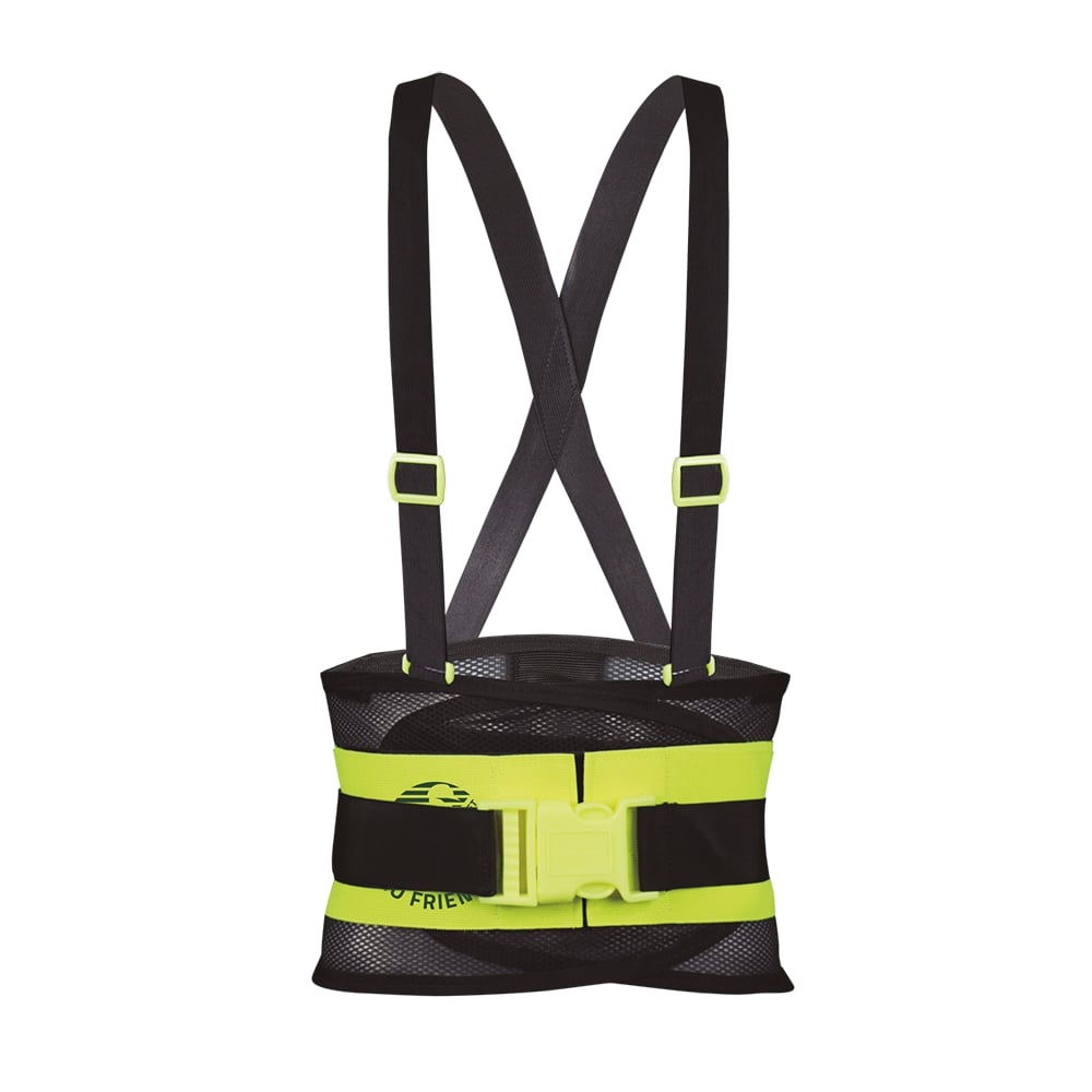 SOPORTE SACROLUMBAR ECOFRIENDLY DE MALLACON CON BANDA DOBLE TERCER CINTURON T-XG.
