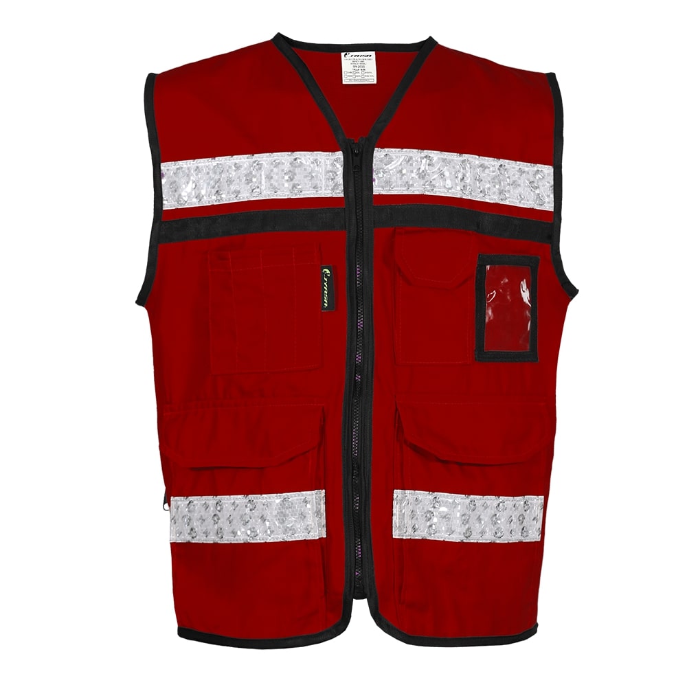 CHALECO RESCATISTA CERRADO GUINDO 100% ALGODON C/ REF TALLA GD