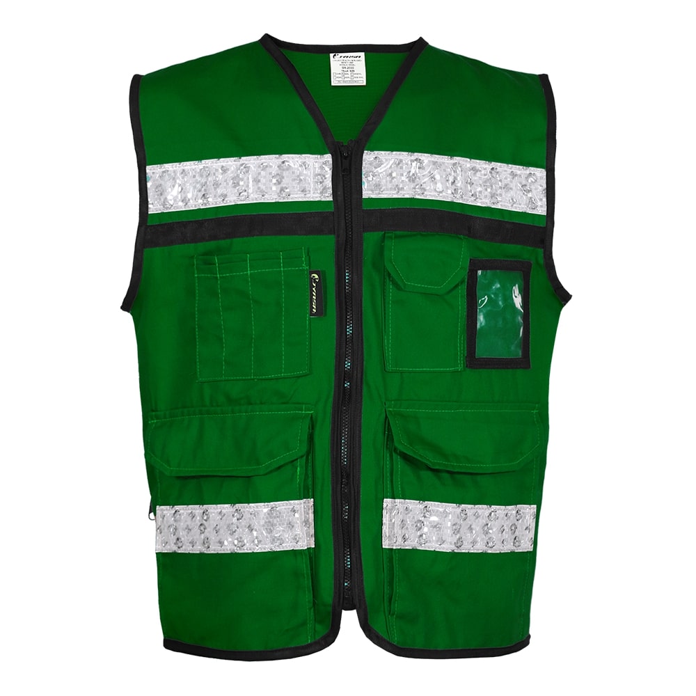 CHALECOS RESCATISTA CERRADO COLOR VERDE TALLA CHICO