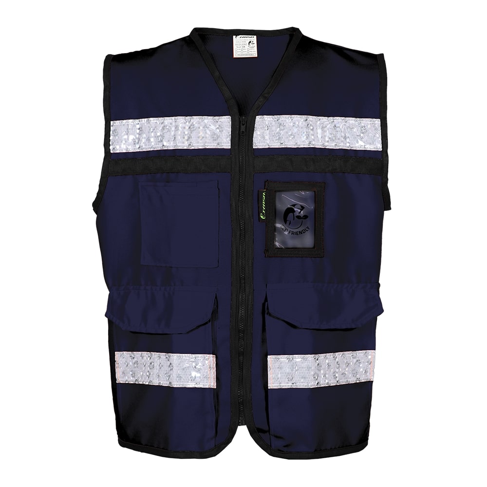 CHALECO AZUL CERRADO  TIPO RESCATISTA LIGERO CLASE II TALLA MD