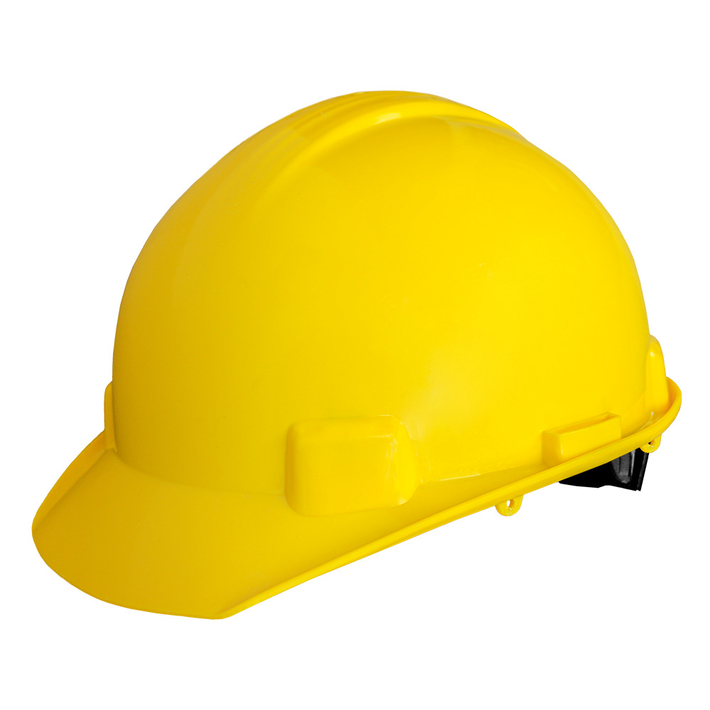 CASCO MATRACA ECOFRIENDLY TIPO 1, CLASE E, SUSP. PLASTICA/TEXTIL 6 PUNTOS AMARILLO