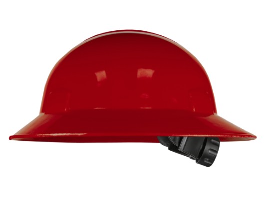 CASCO ROJO ALA ANCHA CON AJUSTE MILIMETRICO ECOFRIENDLY TIPO1 CLASE E