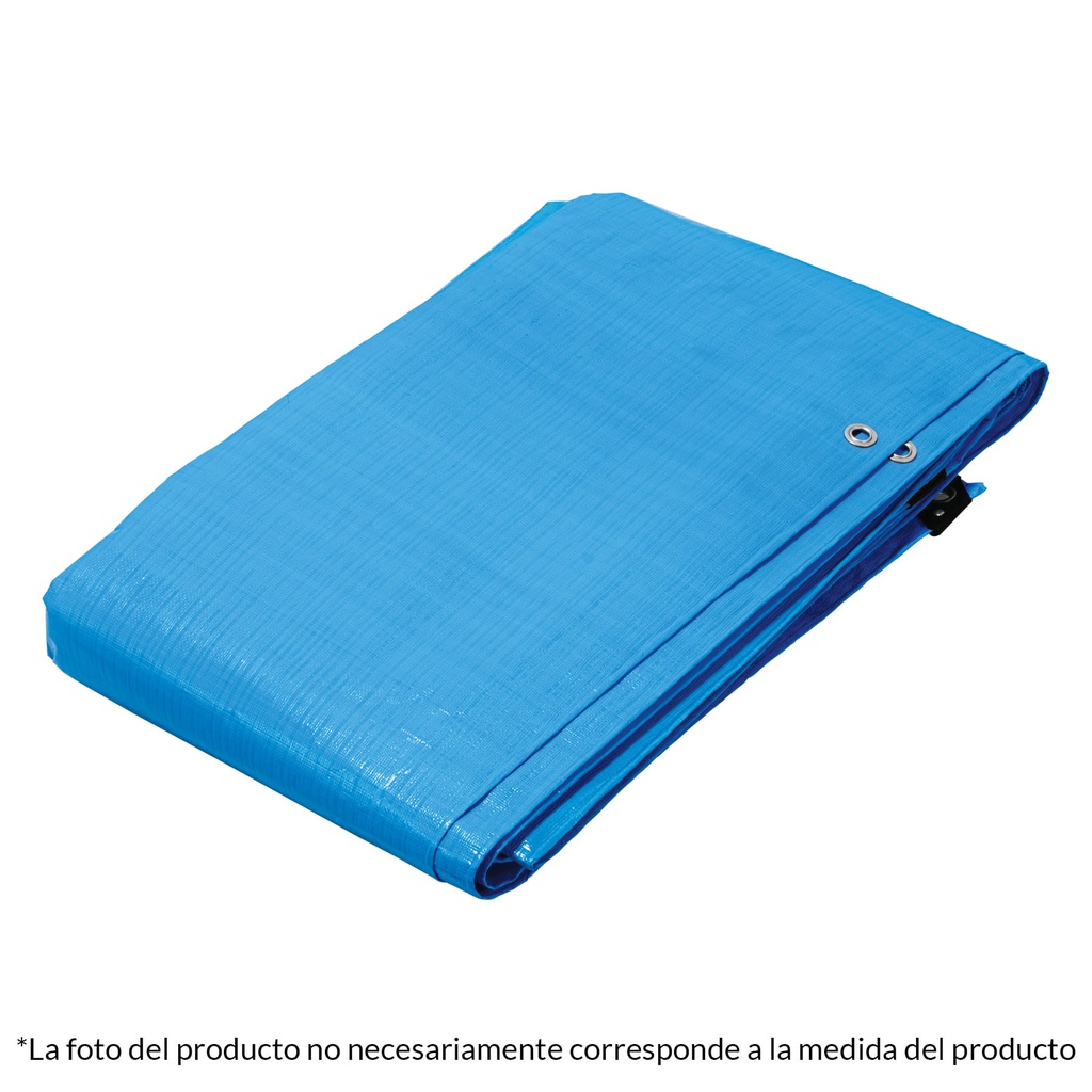 Lona reforzada, 9 x 14 m, azul