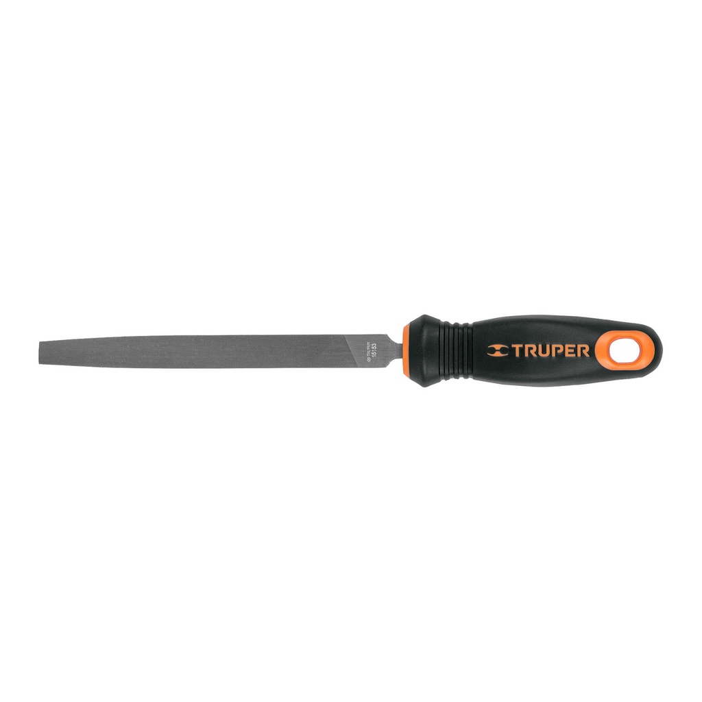 Lima plana muza 6' con mango doble inyeccion, Truper