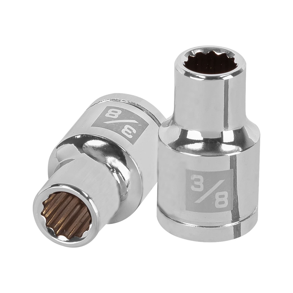Dado de 3/8', 12 puntas, cuadro 1/2', Truper