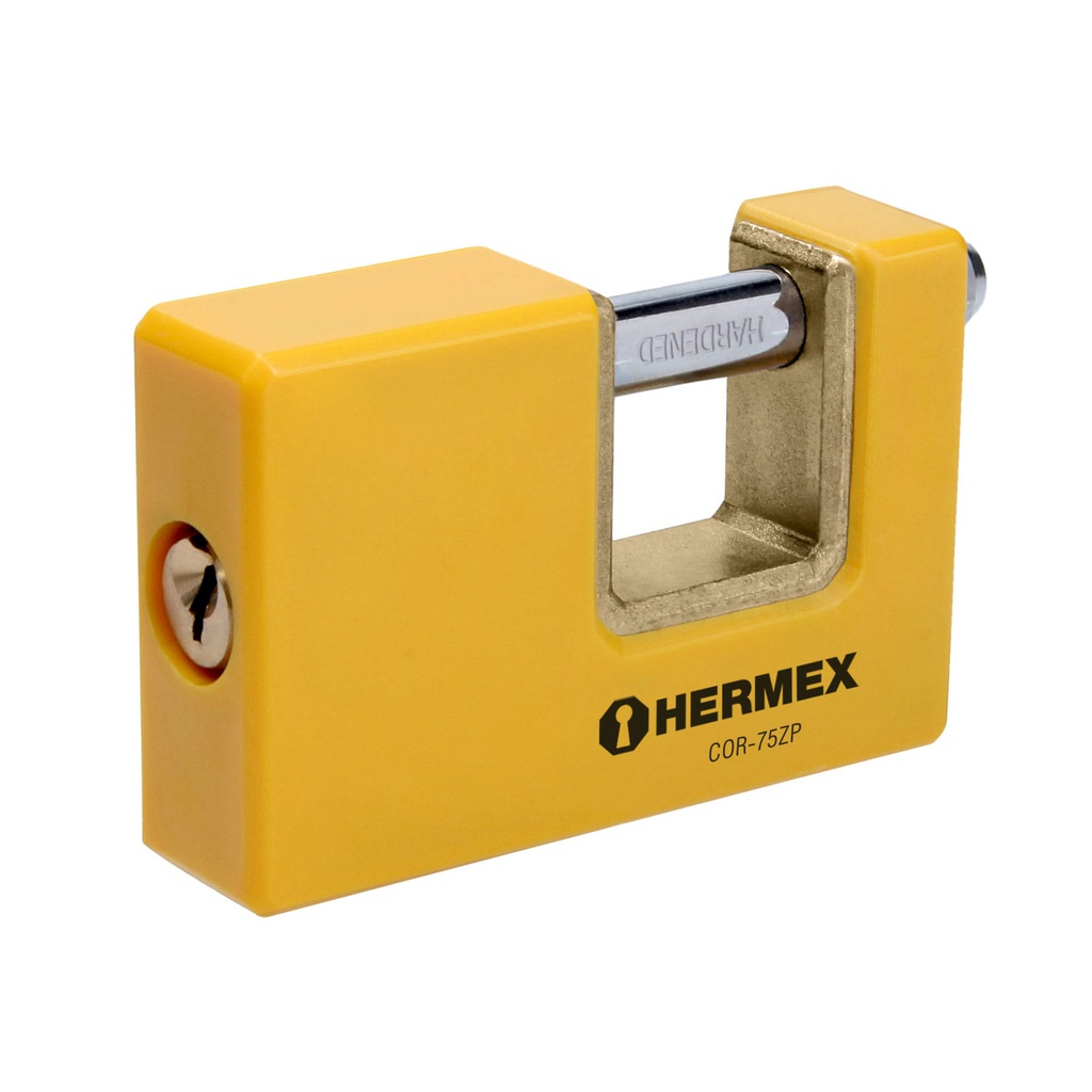 Candado antipalanca 75 mm cuerpo metalico, Hermex Basic