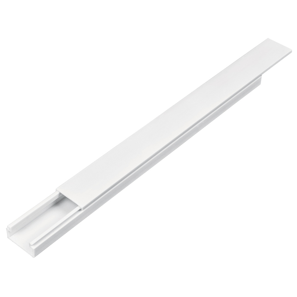 Canaleta de 1 via 10 x 20 mm, con adhesivo, Volteck