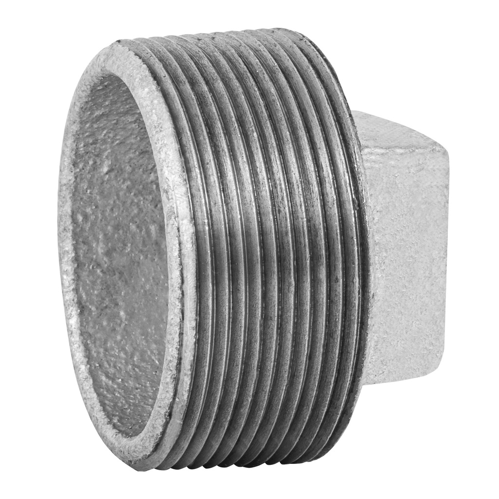 Tapon macho 2' de acero galvanizado, Foset