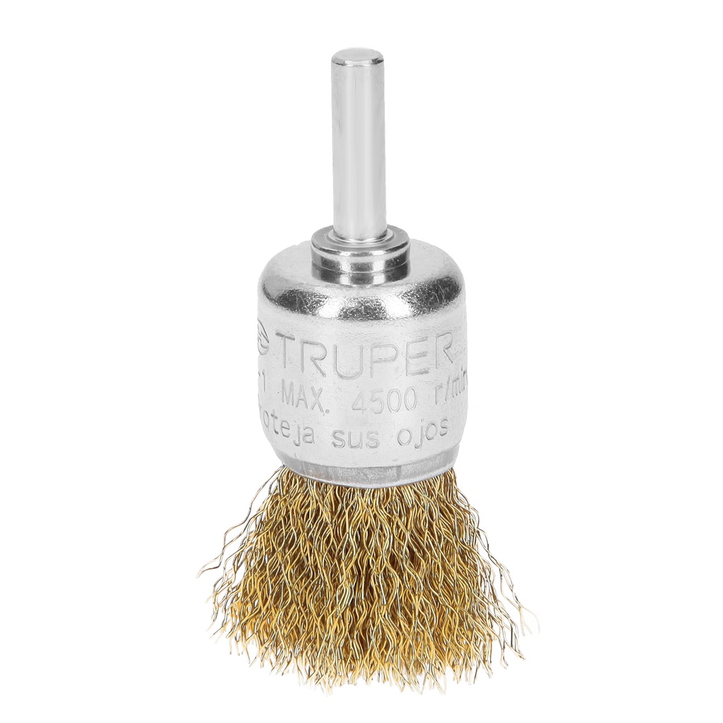 Carda de copa 1' alambre grueso para taladro, Truper