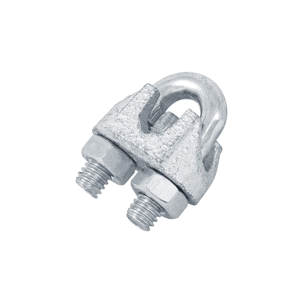 Blister c/2 nudos (perros) de hierro p/cable de 5/16', Fiero