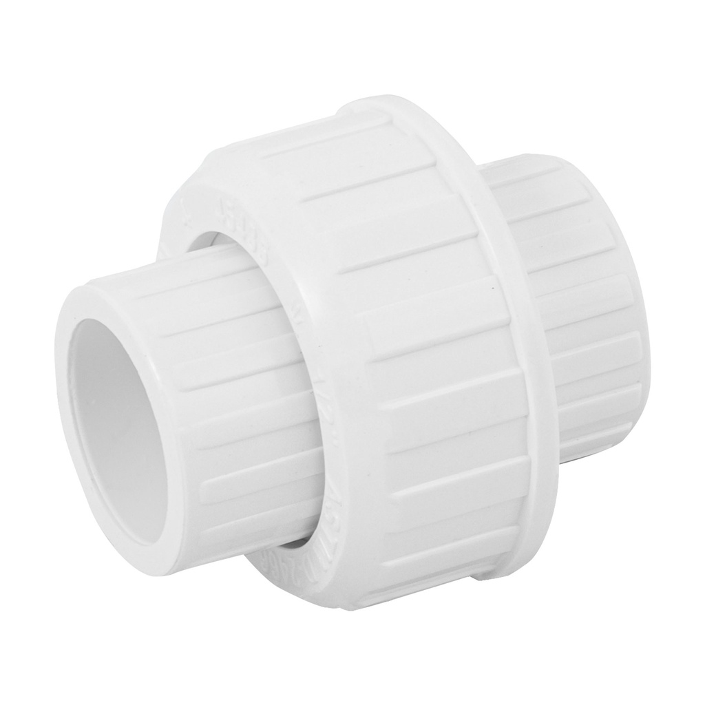 Tuerca union lisa de PVC 1/2', Foset