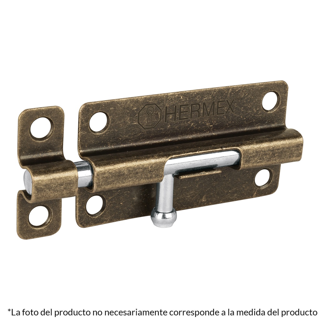Pasador de barril de acero laton antiguo 3', Hermex